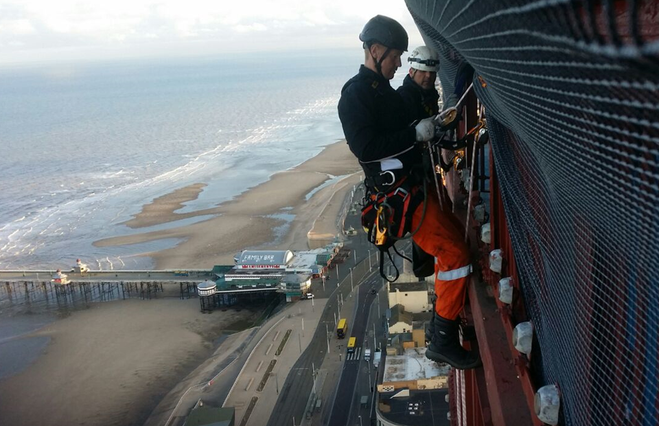 Rope Work on Blackpool Tower